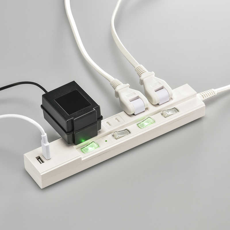 ORIGINALBASIC ORIGINALBASIC USB付き節電タップコード有りType-C付4個口2M2ポート ［2.0m /4個口 /スイッチ付き(個別) /2ポート］ 白 OBB-TPK421AC-W OBB-TPK421AC-W