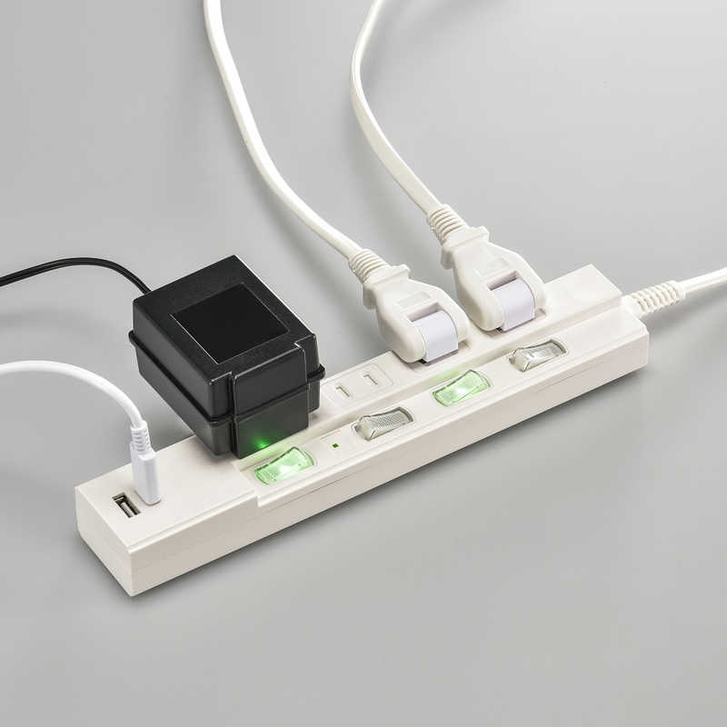 ORIGINALBASIC ORIGINALBASIC USB付き節電タップコード有りType-C付 ［2.0m /4個口 /スイッチ付き(個別) /2ポート］ 白 OBB-TPK421AC-W OBB-TPK421AC-W