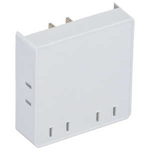 オーム電機 スクエアタップ 4個口 HS-A4PBT-W オーム電機 スクエアタップ 4個口 HS-A4PBT-W