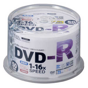 オーム電機 DVD-R 16倍速対応 録画用 50枚 スピンドル入 PCM16XDRCP50S