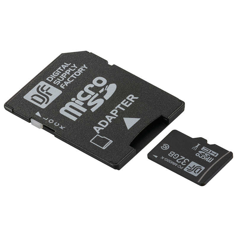 オーム電機 オーム電機 マイクロSDメモリーカード 32GB 高速データ転送 ［Class10 /32GB］ PC-MM32G-K PC-MM32G-K