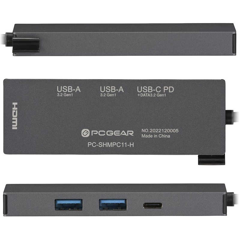 オーム電機 オーム電機 映像変換アダプタ ［USB-C オス→メス HDMI /USB-Ax2＋USB-Cメス給電 /USB Power Delivery対応 /100W］ 4K対応(Mac/Windows) PC-SHMPC11-H PC-SHMPC11-H