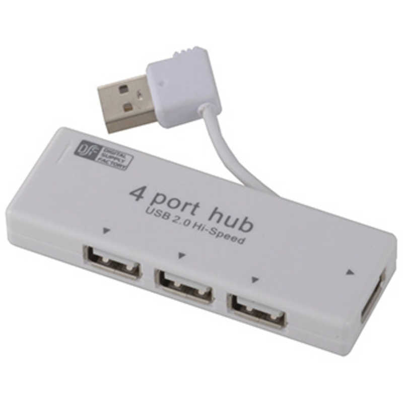 オーム電機 オーム電機 USB-Aハブ ホワイト [USB2.0対応/4ポート/バスパワー] PC-SH4PS1-W PC-SH4PS1-W