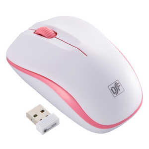 オーム電機 ワイヤレスマウス IR LED Mサイズ ホワイト/ピンク PC-SMWIM32WP