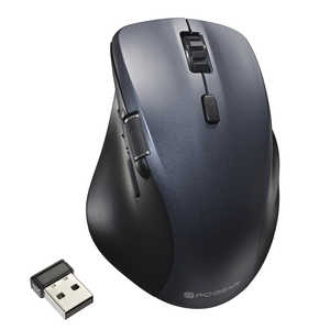 オーム電機 静音ワイヤレスマウス Mサイズ PCGEAR グレー［BlueLED /無線(ワイヤレス) /7ボタン /Bluetooth・USB］ PC-SMBWM10H
