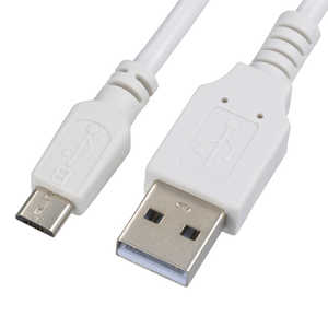 オーム電機 1.0m[USB-A ⇔ USB microB]2.0ケーブル 充電･転送  SMT-L1UMB2
