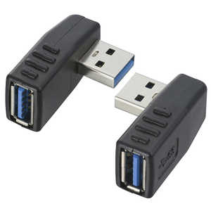 オーム電機 USBポート L字変換コネクター PC-SU3LLR