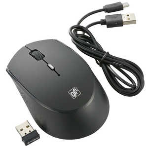 オーム電機 充電できるワイヤレスマウス ブラック PC-SMQ379-K