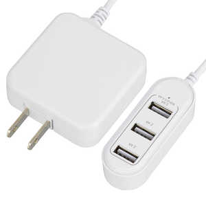�I�[���d�@ �R�[�h�t��AC�A�_�v�^�[ USB�d���^�b�v 3�|�[�g MAV-AUHB34A-W