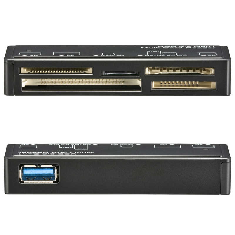 オーム電機 オーム電機 マルチカードリーダー 55メディア対応 USB3.2Gen1 ブラック PC-SCRWU304-K PC-SCRWU304-K