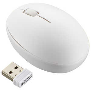 オーム電機 マウス 抗菌 ホワイト [BlueLED /無線(ワイヤレス) /3ボタン /USB] PC-SMW01BS3SR-W