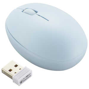 オーム電機 マウス 抗菌 ブルー [BlueLED /無線(ワイヤレス) /3ボタン /USB] PC-SMW01BS3SR-A