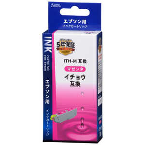 オーム電機 ［エプソン互換インク イチョウ ITH-M マゼンタ］ INK-EITHB-M