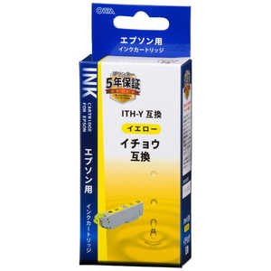 オーム電機 ［エプソン互換インク イチョウ ITH-Y イエロー］ INK-EITHB-Y