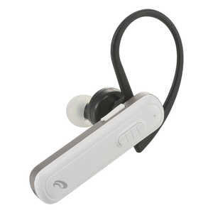 オーム電機 ワイヤレスシングルイヤホン AudioComm ［Bluetooth］ ホワイト HST-W52N-W