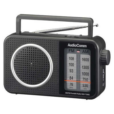シーシーピー CCP FM/AMヘッドホンラジオ AS-932 オーム電機 AM/FMポータブルラジオ AudioComm ［ワイドFM対応 /AM/FM
