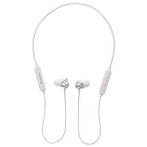 オーム電機 ワイヤレスネックバンドイヤホン ホワイト [マイク対応 /ワイヤレス(ネックバンド) /Bluetooth] HP-W215N-W