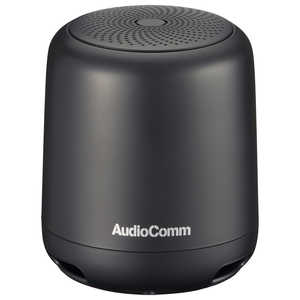 オーム電機 ワイヤレスラウンドスピーカー AudioComm ブラック [Bluetooth対応] ASPW120NK