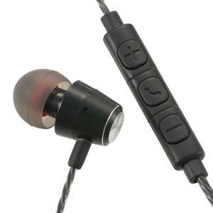 オーム電機 スマホ対応片耳イヤホン カナル型 AudioComm ブラック [リモコン・マイク対応 /φ3.5mm ミニプラグ] HP-B171N-K