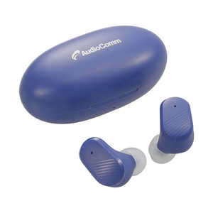 オーム電機 完全ワイヤレスイヤホン AudioComm ブルー [マイク対応 /ワイヤレス(左右分離) /Bluetooth] HP-W410N-A
