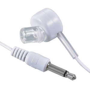 オーム電機 イヤホン カナル型 片耳 ホワイト [φ3.5mm ミニプラグ] EAR-B351-W