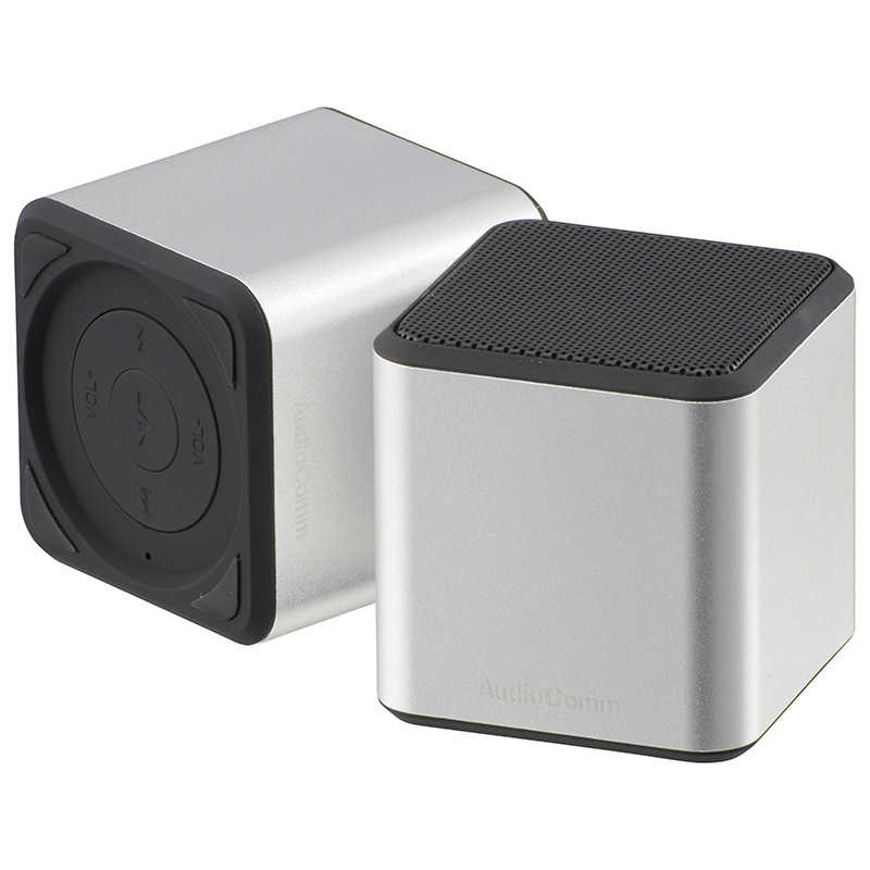 オーム電機 オーム電機 Bluetoothスピーカー AudioComm シルバー  ASP-W400N-S ASP-W400N-S