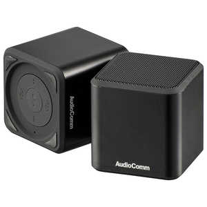 オーム電機 Bluetoothスピーカー AudioComm ブラック  ASP-W400N-K