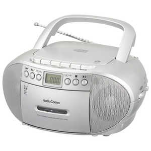 オーム電機 CDラジオカセットレコーダー シルバー ワイドFM対応 RCD-590Z-S オーム電機 CDラジオカセットレコーダー シルバー ワイドFM対応 RCD-590Z-S