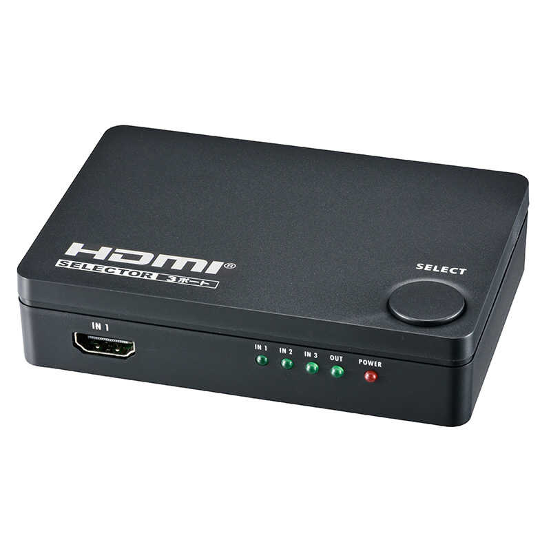 オーム電機 オーム電機 HDMIセレクター 3ポート 黒 AV-S03S-K AV-S03S-K