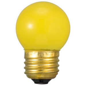 オーム電機 ミニボール球 E26 7Wイエロー ［E26 /ボール電球形 /黄色 /1個］ LB-G467-Y