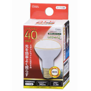 オーム電機 LED電球 ミニレフ形 LEDdeQ ホワイト [E17/電球色/40W相当/レフランプ形] LDR3L-W-E17 A9