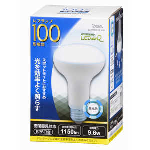 オーム電機 LED電球 LEDdeQ ホワイト [E26 /昼光色 /1個 /100W相当 /レフランプ形] LDR10D-W A9
