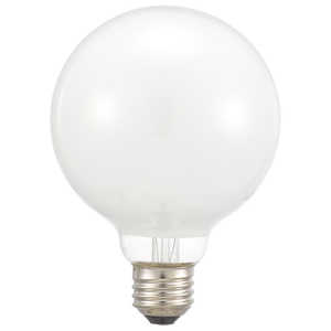 オーム電機 長寿命ボール電球 G95ホワイト［E26 /ボール電球形 /40W相当 /電球色 /1個 /全方向タイプ］ LBGL9660KCN