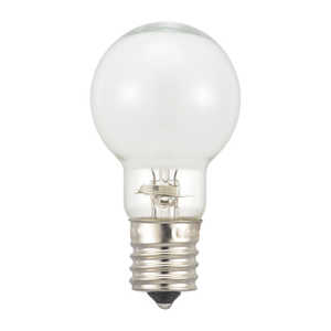 オーム電機 ミニクリプトン電球E1740W形ホワイト2個セット ［E17 /一般電球形 /40W相当 /2個］ LBPS3536W2PN