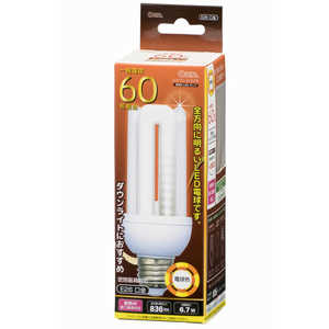 オーム電機 LED電球 D形 ホワイト [E26/電球色/60W相当/全方向] LDF7L-G-E26  