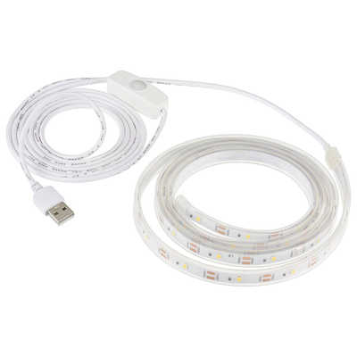 オーム電機 LEDテープライト USB式 テープ長さ1.5m NIT-ALA6TU15 の
