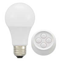 オーム電機 リモコン式LED電球 調光調色 ［E26 / 一般電球形 / 60W相当