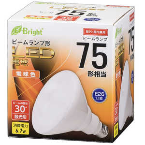オーム電機 LED電球 ビームランプ形 散光形 E26 75形相当 電球色 LDR7L-W20/75W オーム電機 LED電球 ビームランプ形 散光形 E26 75形相当 電球色 LDR7L-W20/75W