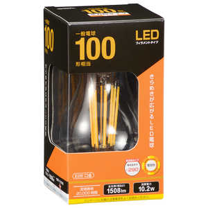オーム電機 LED電球 (E26/一般電球形/100W相当/電球色/1個/全方向タイプ) LDA10LC6