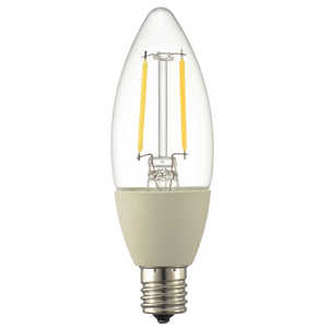オーム電機 LED電球 フィラメント シャンデリア形 E17 25形相当 LDC2L-E17C6