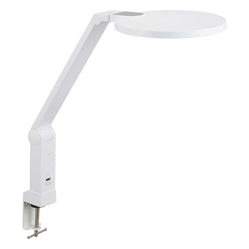 オーム電機 オーム電機 LEDデスクランプブルーライトカットクランプ式ホワイト ［LED /昼白色］ LTC-LS78-W LTC-LS78-W