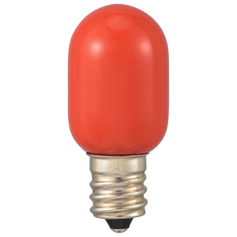 オーム電機 オーム電機 LEDナツメ球装飾用 T20/E12/0.5W/2lm 赤色 LDT1R-H-E1213 LDT1R-H-E1213