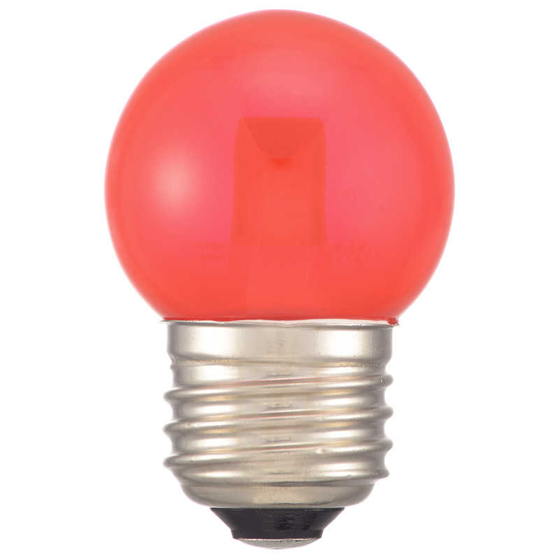 オーム電機 オーム電機 LEDミニボール球装飾用 G40/E26/1.4W/10lm/クリア赤色 レッド LDG1R-H13C LDG1R-H13C