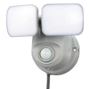 オーム電機 LEDセンサーライト 人感・明暗 コンセント式 2灯 OSE-LS800 OSE-LS800