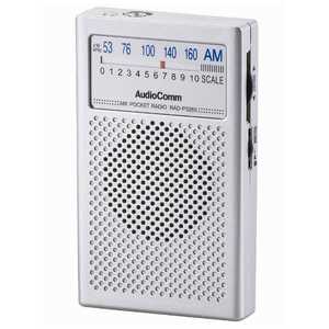 オーム電機 ポータブルラジオ 「AMのみ」 RAD-P326S-S