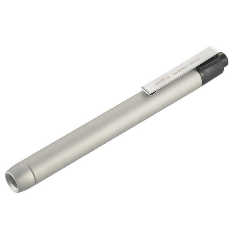 オーム電機 オーム電機 LEDペンライト 白色LED 単4×2本 シルバー LH-PY1N-S シルバｰ LH-PY1N-S シルバｰ