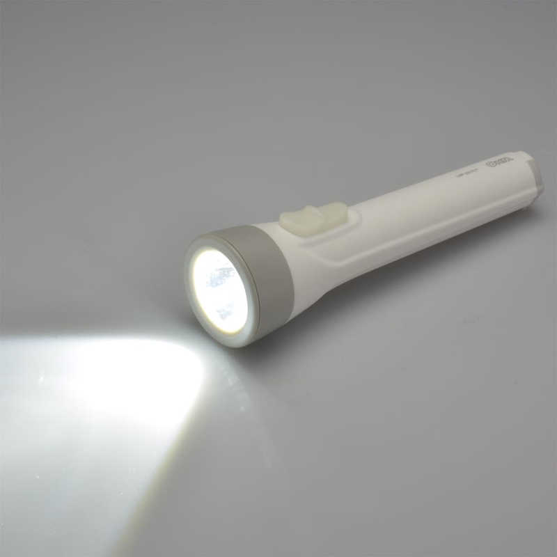 オーム電機 オーム電機 LED懐中ライト単3形乾電池×2本付き110ルーメン ［LED /単3乾電池×2］ LHP-3211C7 LHP-3211C7