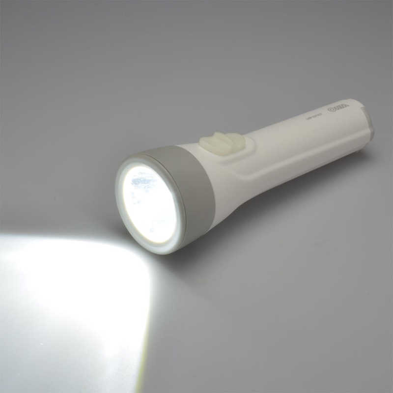 オーム電機 オーム電機 LED懐中ライト単2形乾電池×2本付き 110ルーメン［LED /単2乾電池×2］ LHP-2211C7 LHP-2211C7