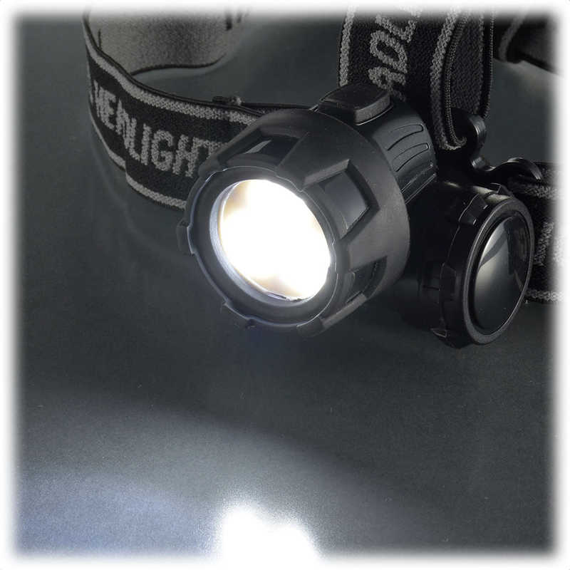 オーム電機 オーム電機 LEDヘッドライト20ルーメン [LED /単4乾電池×3] LC-H3LED-K LC-H3LED-K