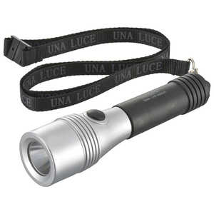 オーム電機 LEDライト ウナルーチェ 50lm 電池付き ブラック ［LED 単3乾電池×2］ LHP-05D5-K